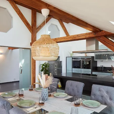 Апартаменты ⸨⸩ Sunset Penthouse: Messe - Siemens - Db - Man ⸨⸩ Нюрнберг